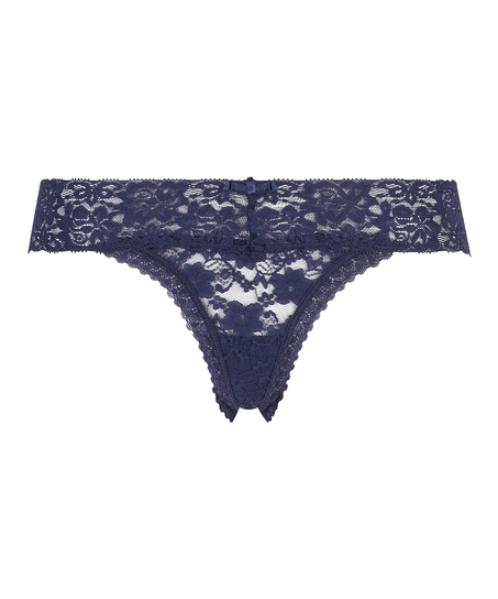 String Floral Spitze, Blau