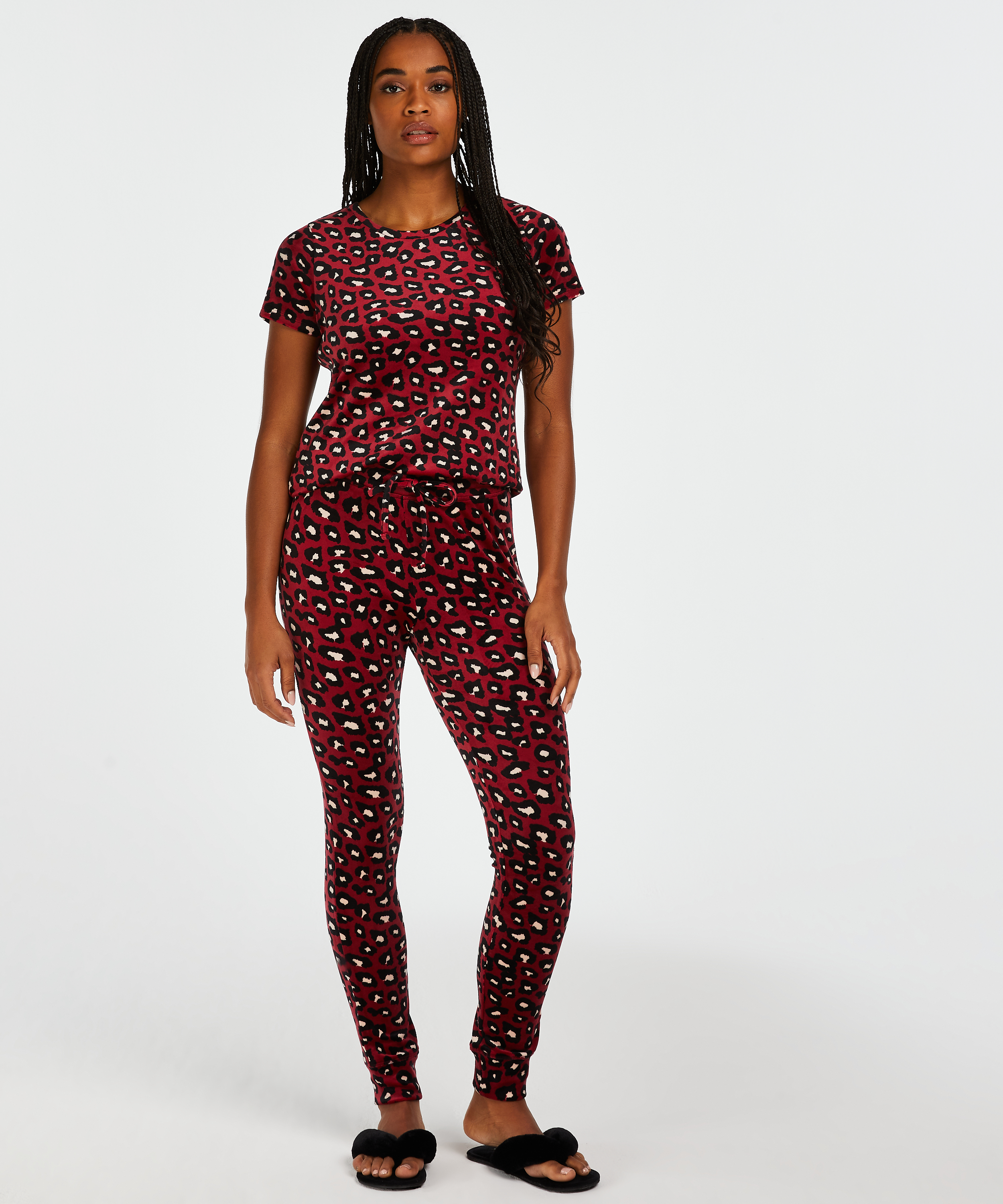 Top Velours, Rot, main