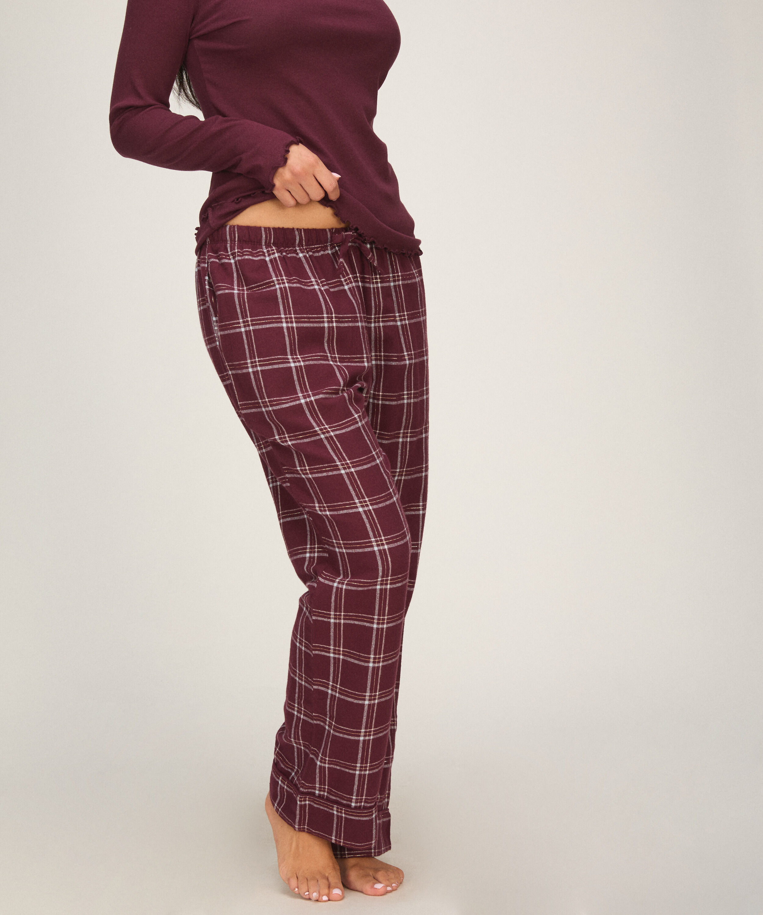 Pyjamahose aus Flanell