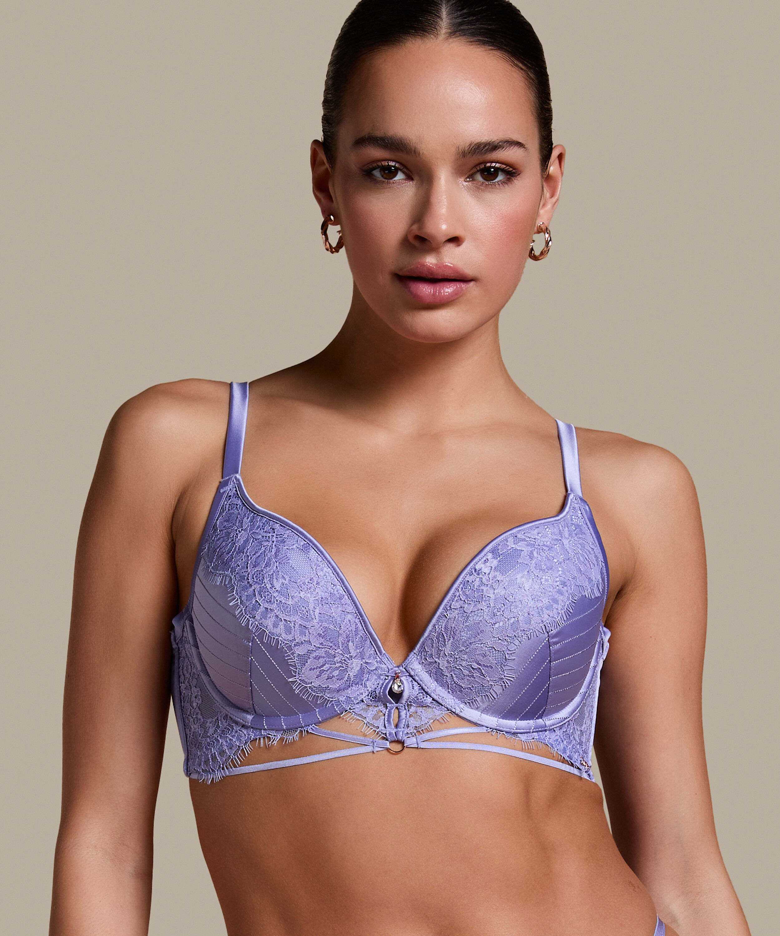 Soutien-gorge push-up &agrave; armatures pr&eacute;form&eacute; Charlie, Violet