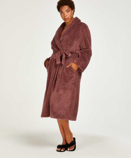 Bademantel Fleece, Lila