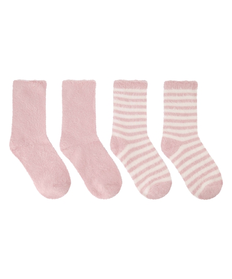 2 Paar Socken, Rose