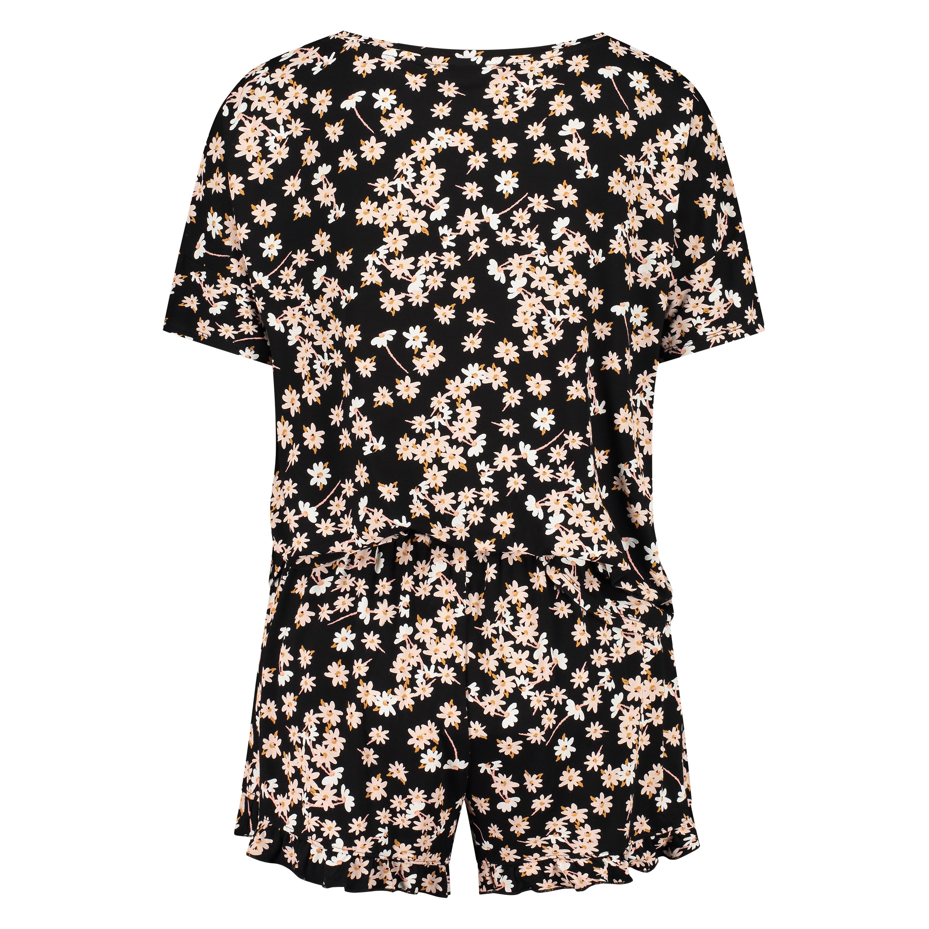 Ensemble de pyjama court, Noir, main