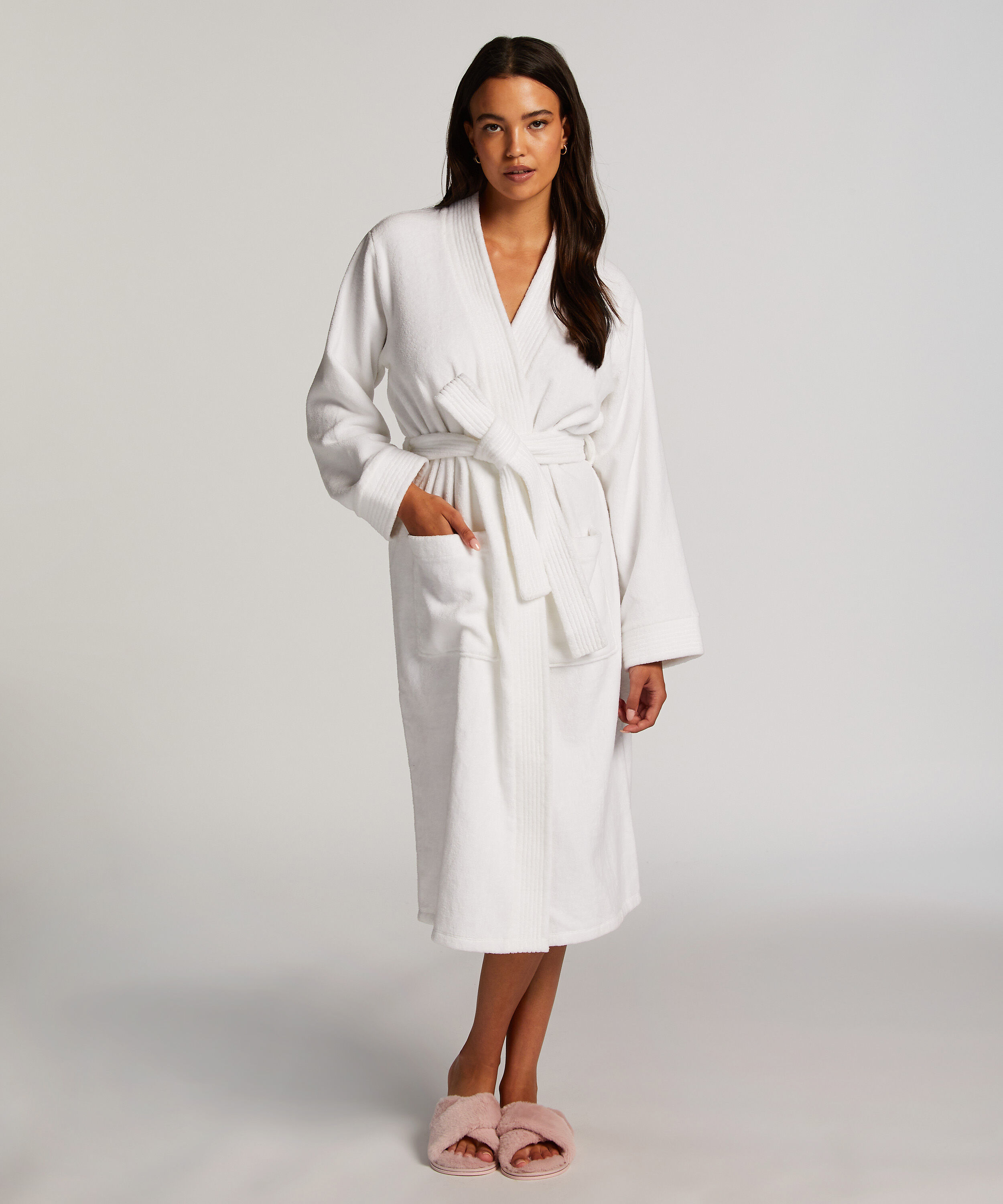 Quilt Bademantel, Lila