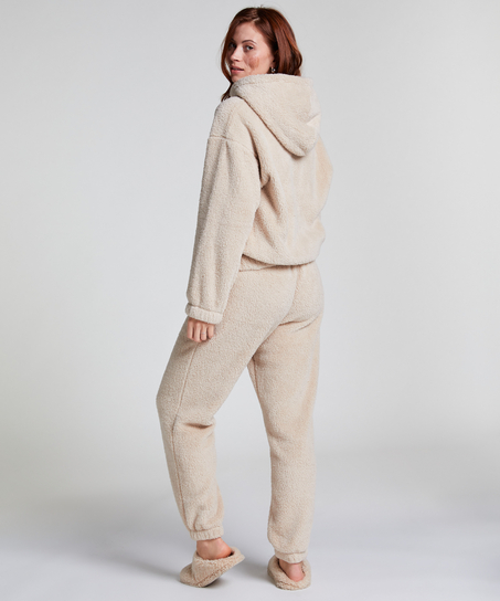 Pantalon de jogging polaire Snuggle, Beige