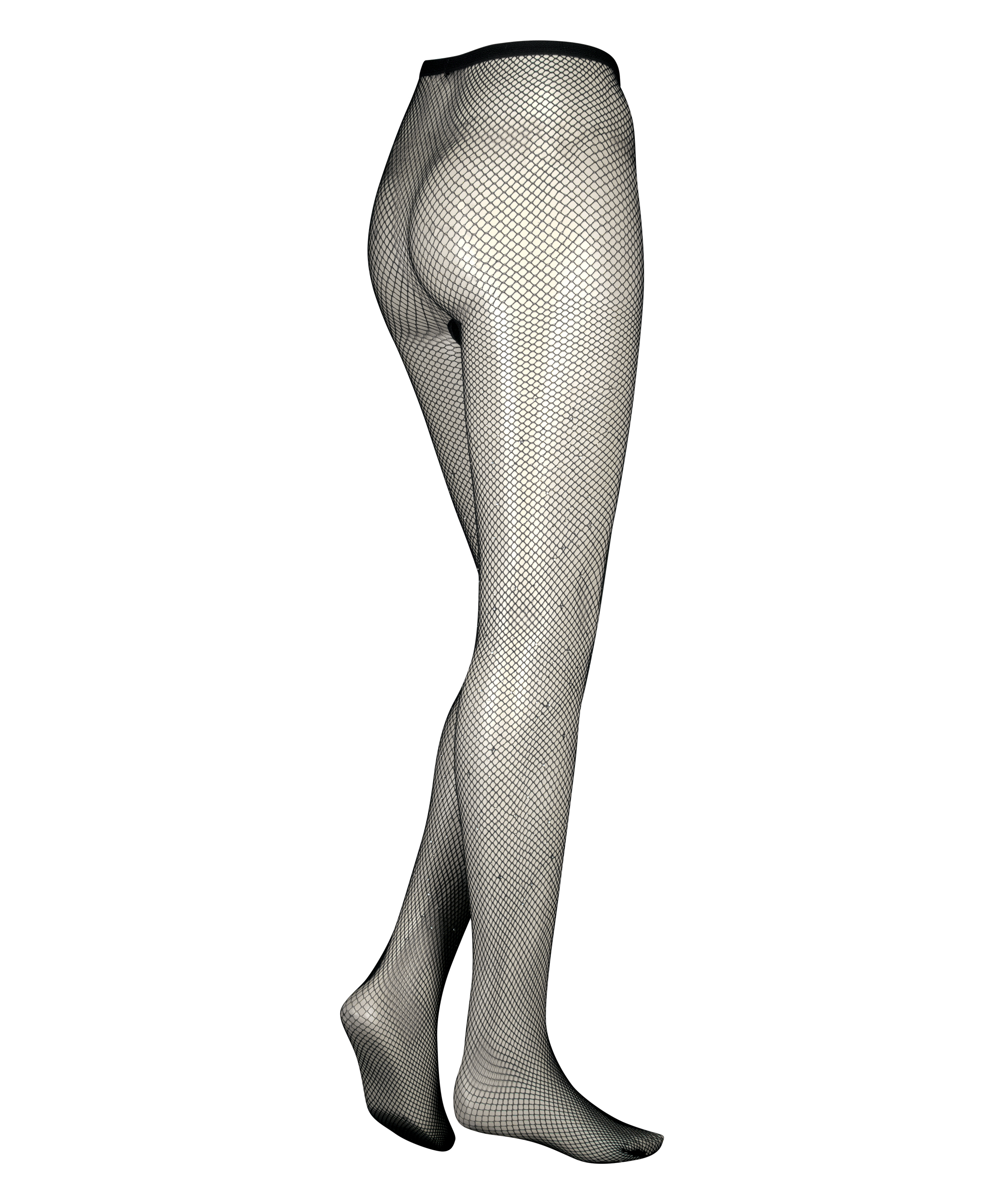Collants Fishnet Rhinestone, Noir, main
