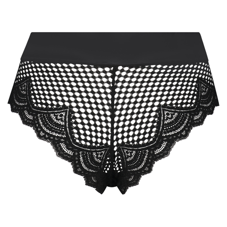 Slip brésilien taille haute Duckie, Noir