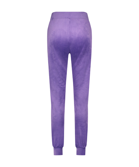 Jogginghose Velours, Lila
