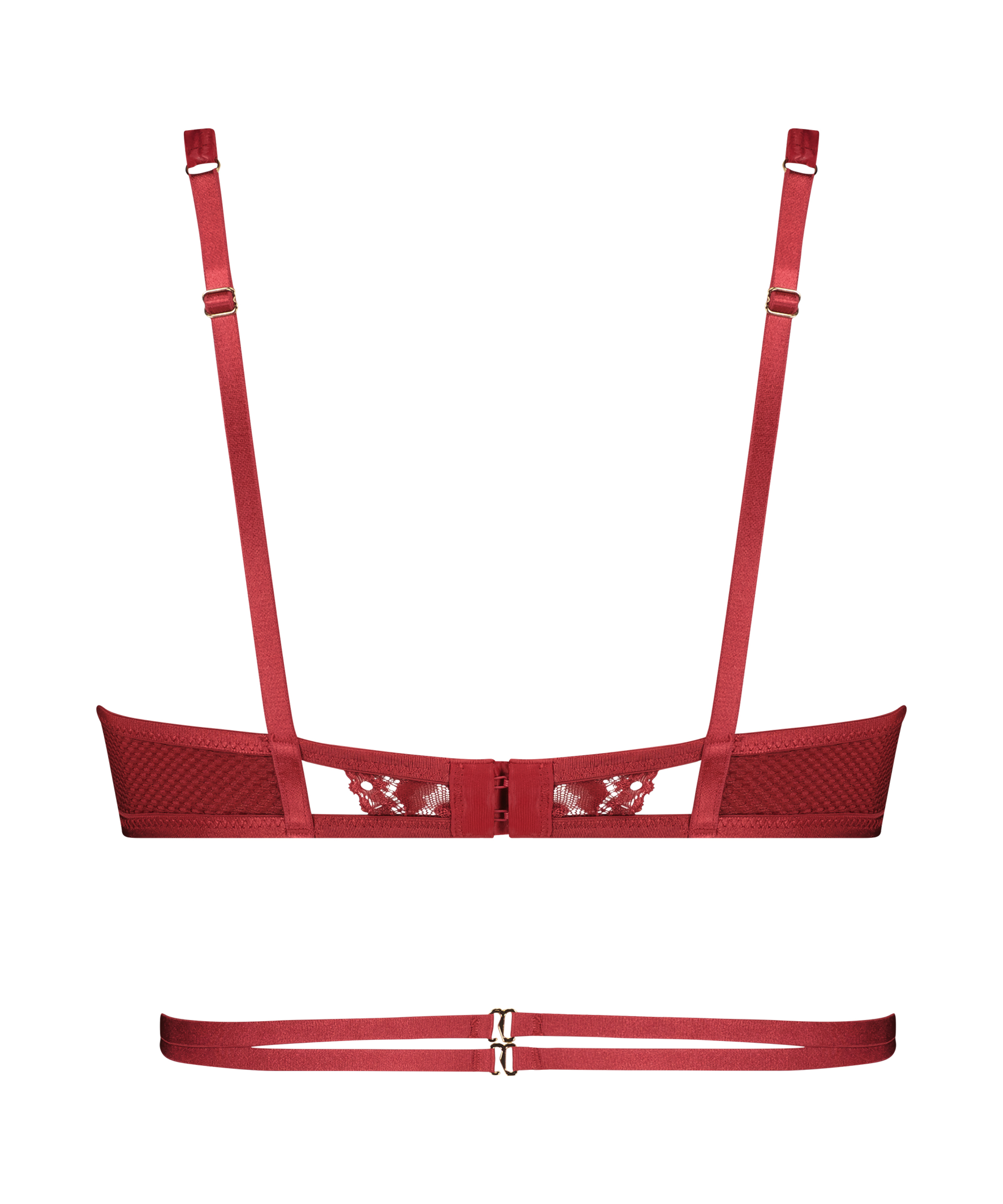 Brassi&egrave;re Pleasure, Rouge, main