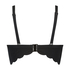Vorgeformtes Bügel-Bikinitop Scallop, Schwarz