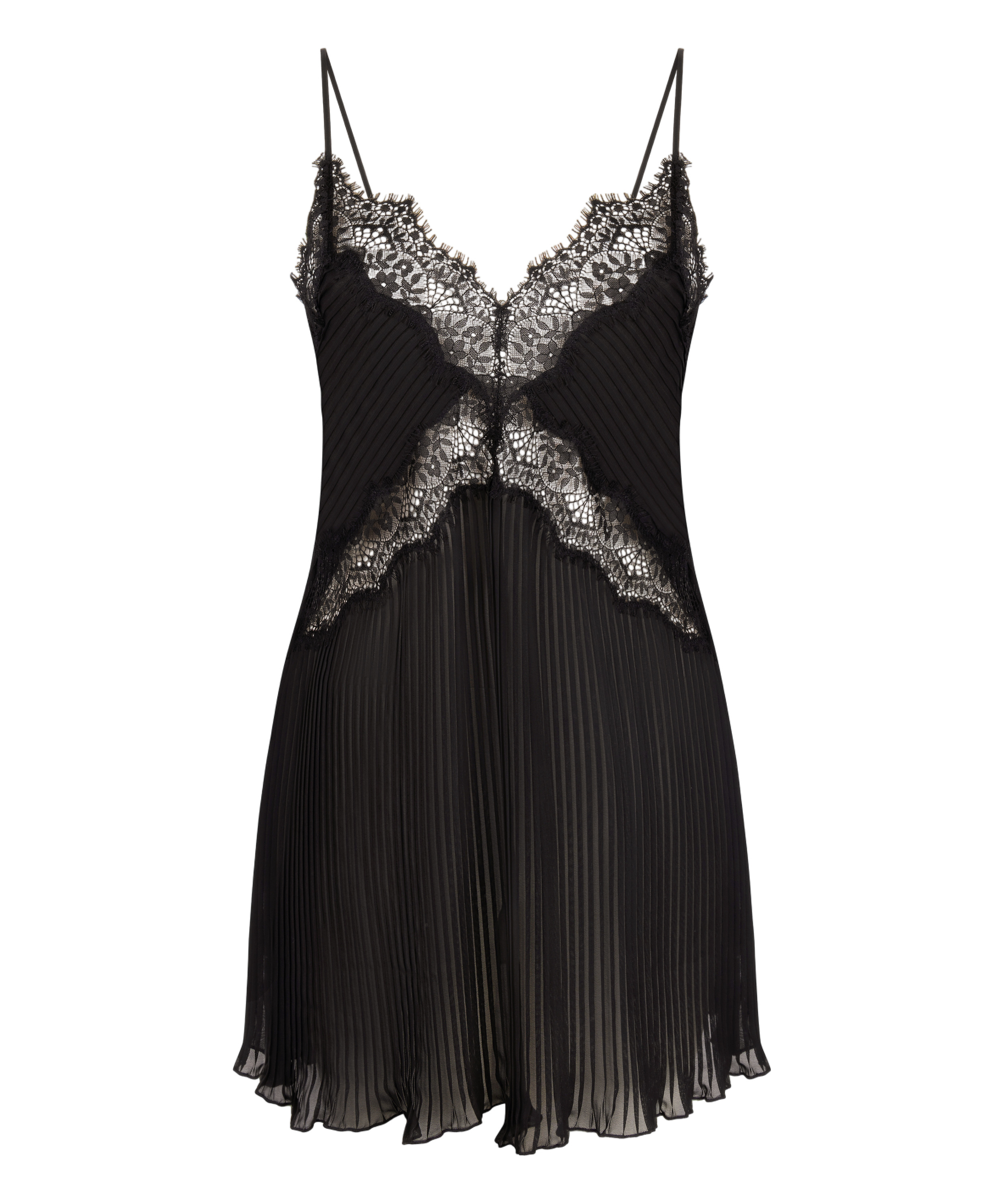 Robe à bretelles Zaphira, Noir, main