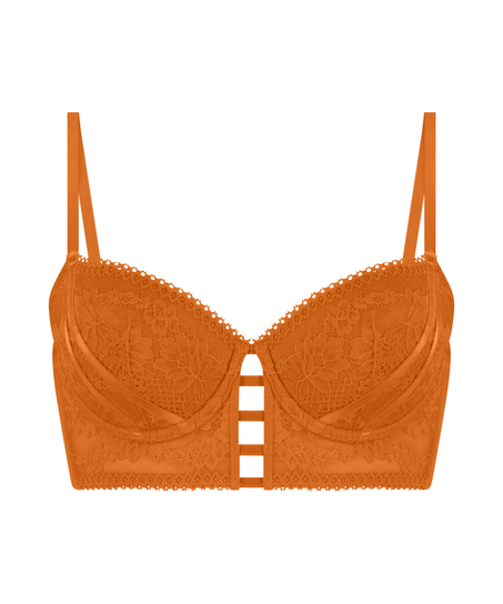 Soutien-gorge rembourr&eacute; &agrave; armatures longline Vera, Orange