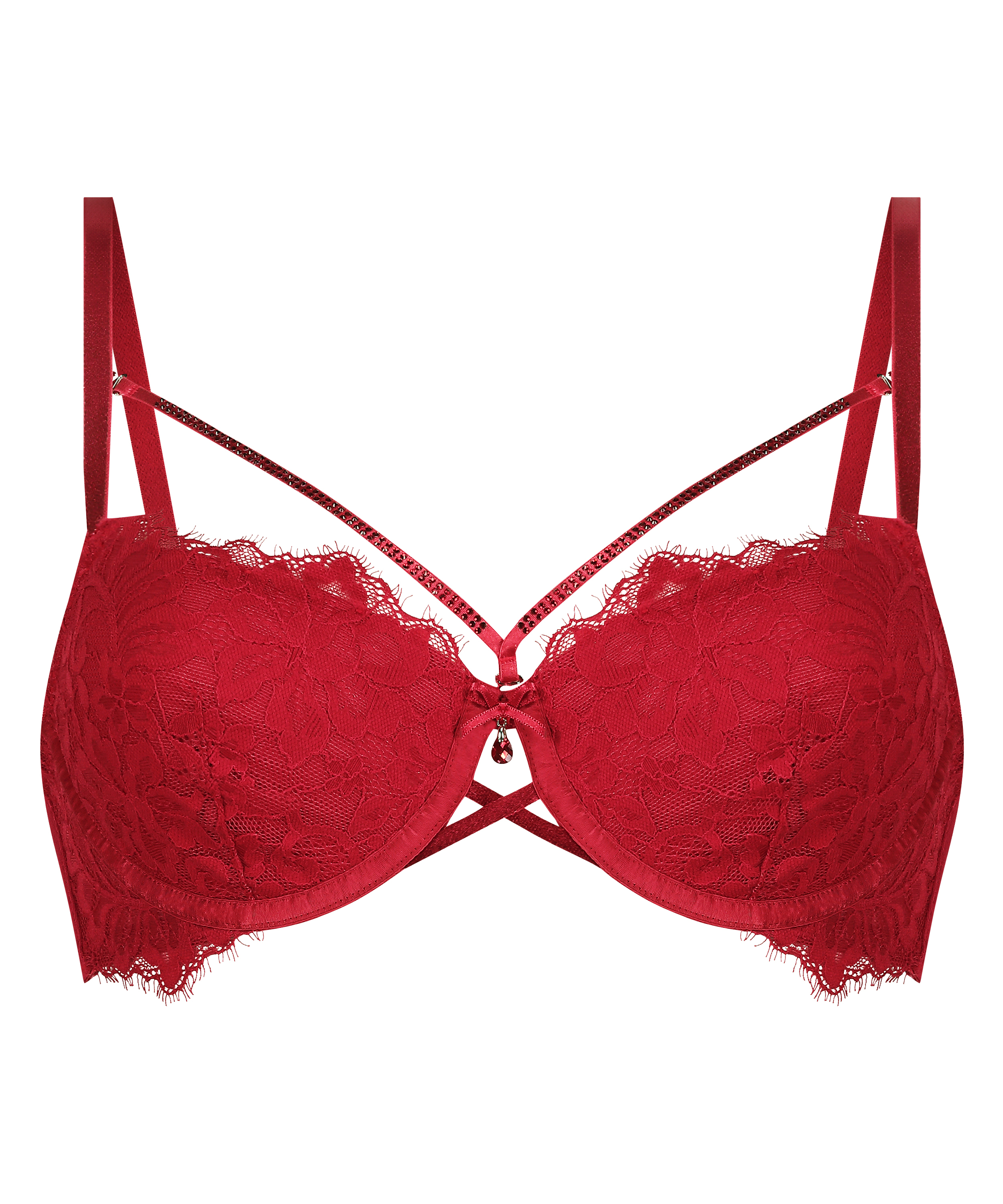 Soutien-gorge à armatures préformé Charlotta, Rouge, main