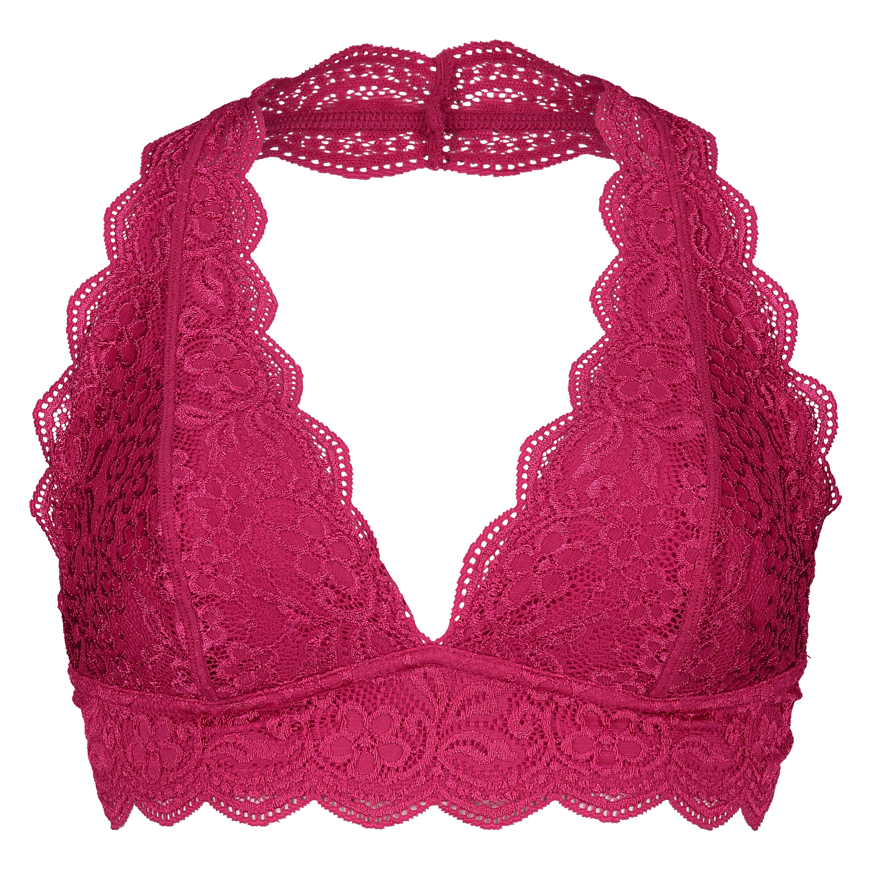 Bralette Halter Lace, Rose, main