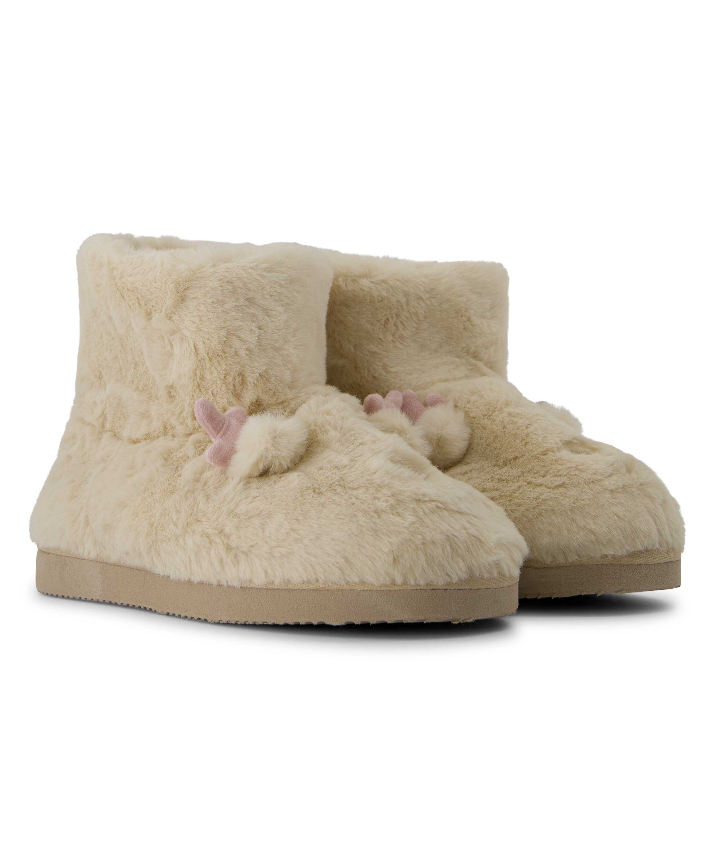 Rentier-Pantoffeln, Beige, main