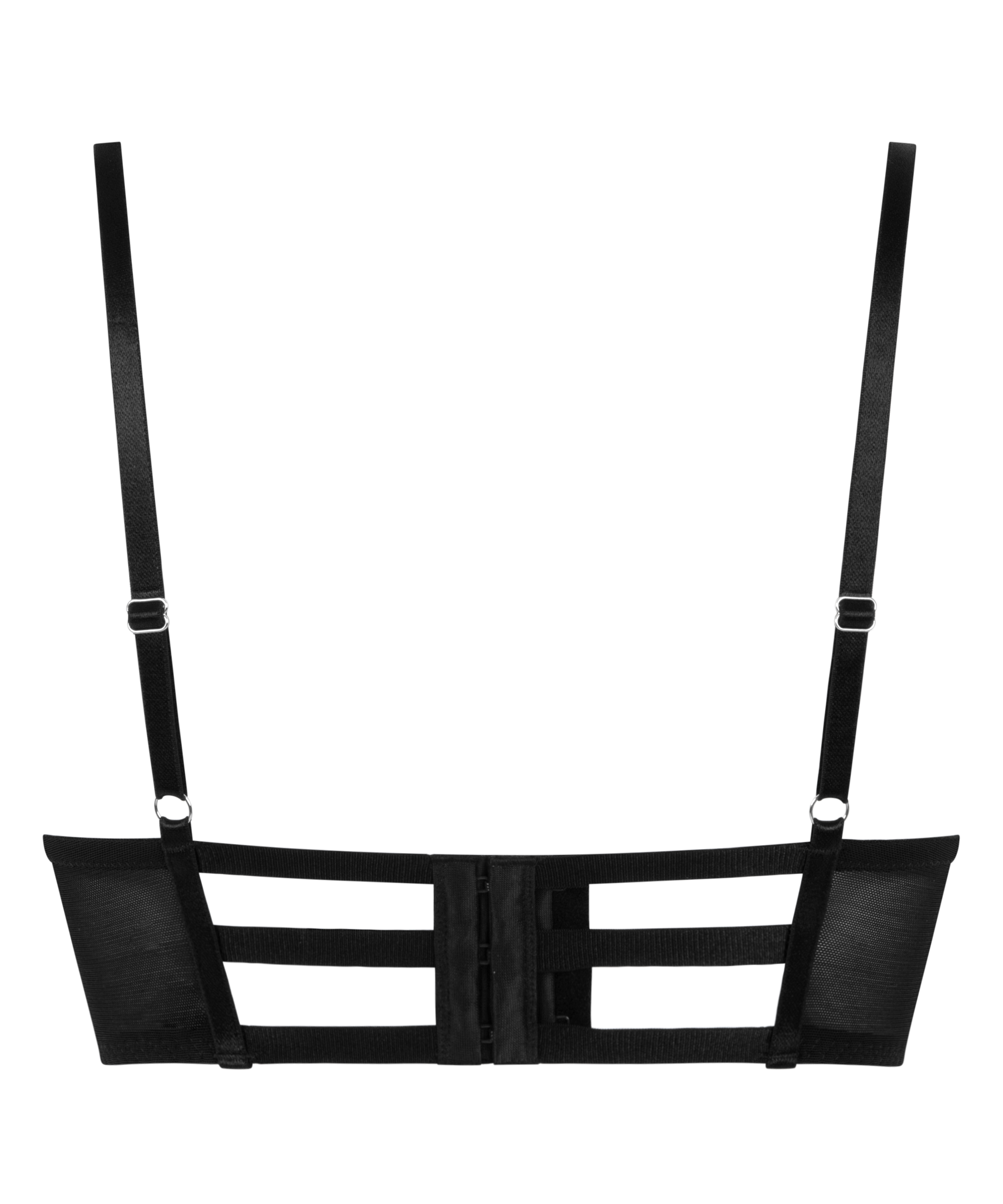 Wattierter Longline-B&uuml;gel-BH Vera, Schwarz, main