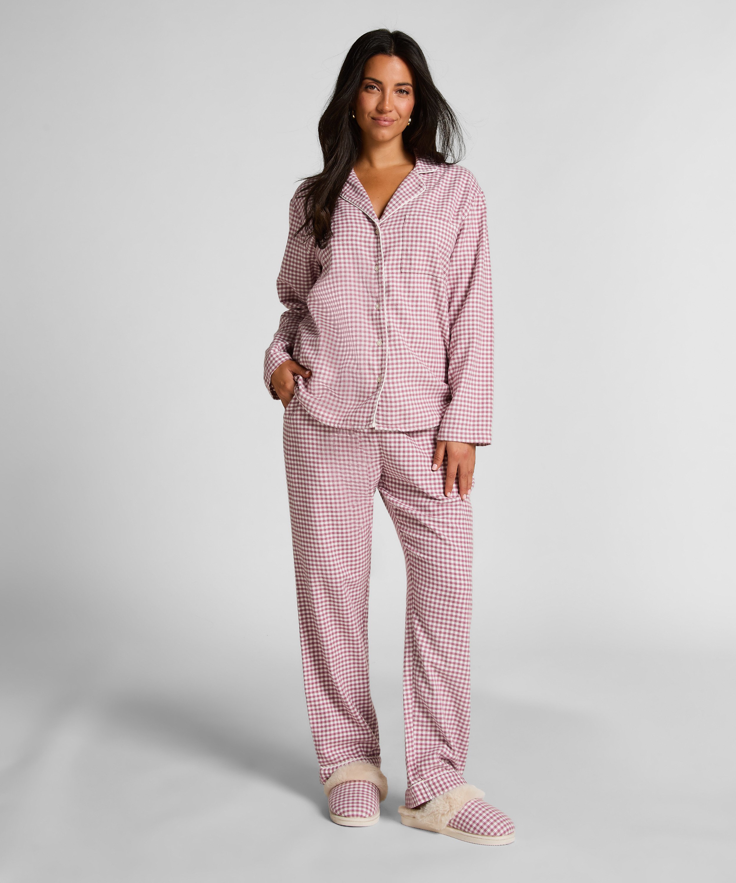 Pyjamatop Flanel Essentials, Lila, main