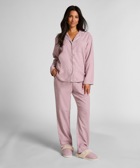 Pyjamatop Flanel Essentials, Lila