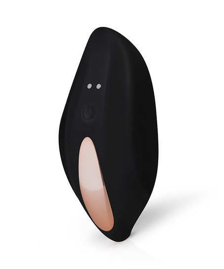 Ferngesteuerter Vibrator Spitzen-Tanga, Schwarz