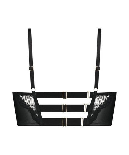 Vorgeformter Push-up-Longline-B&uuml;gel-BH Talia, Schwarz