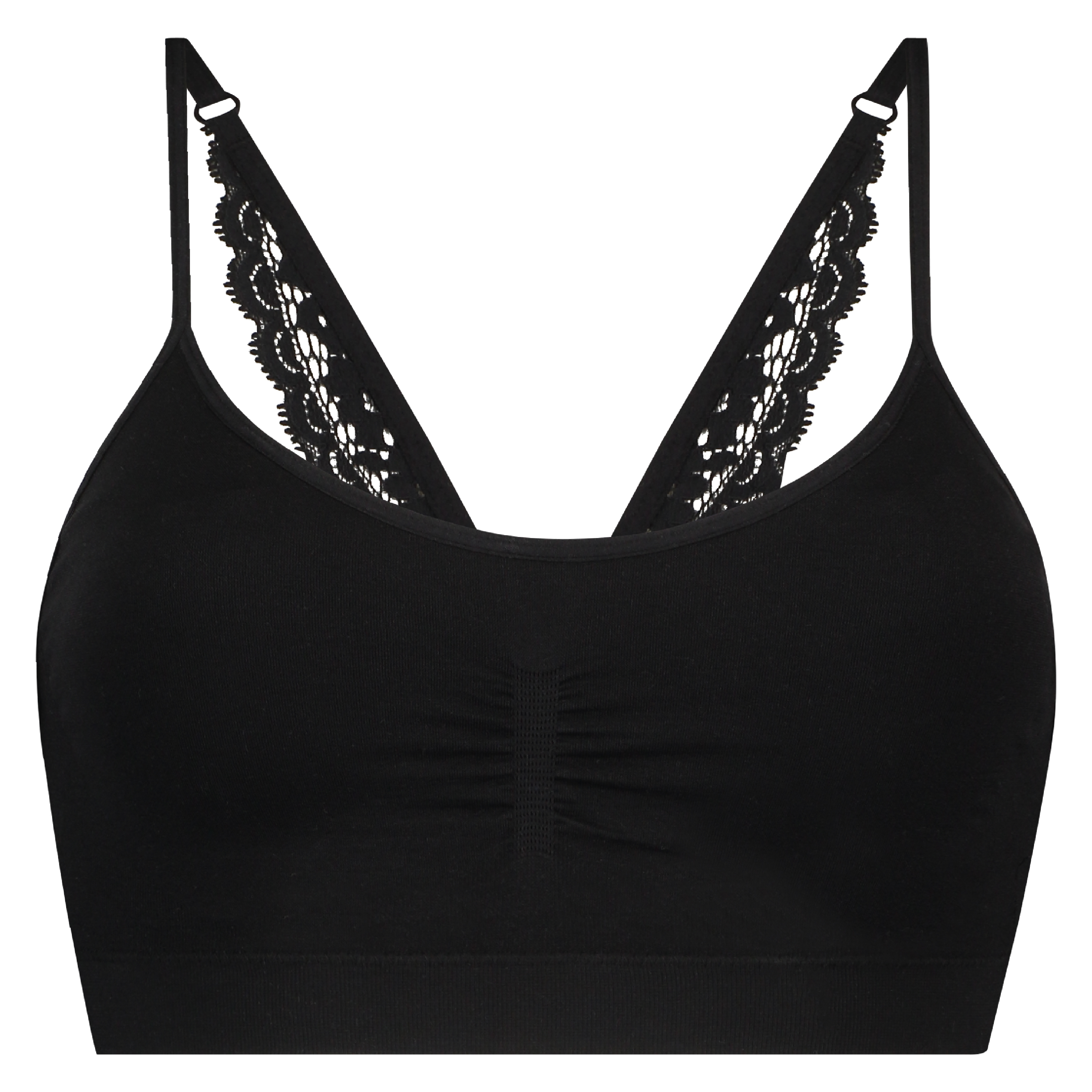 Bralette Marina lace back, Schwarz, main