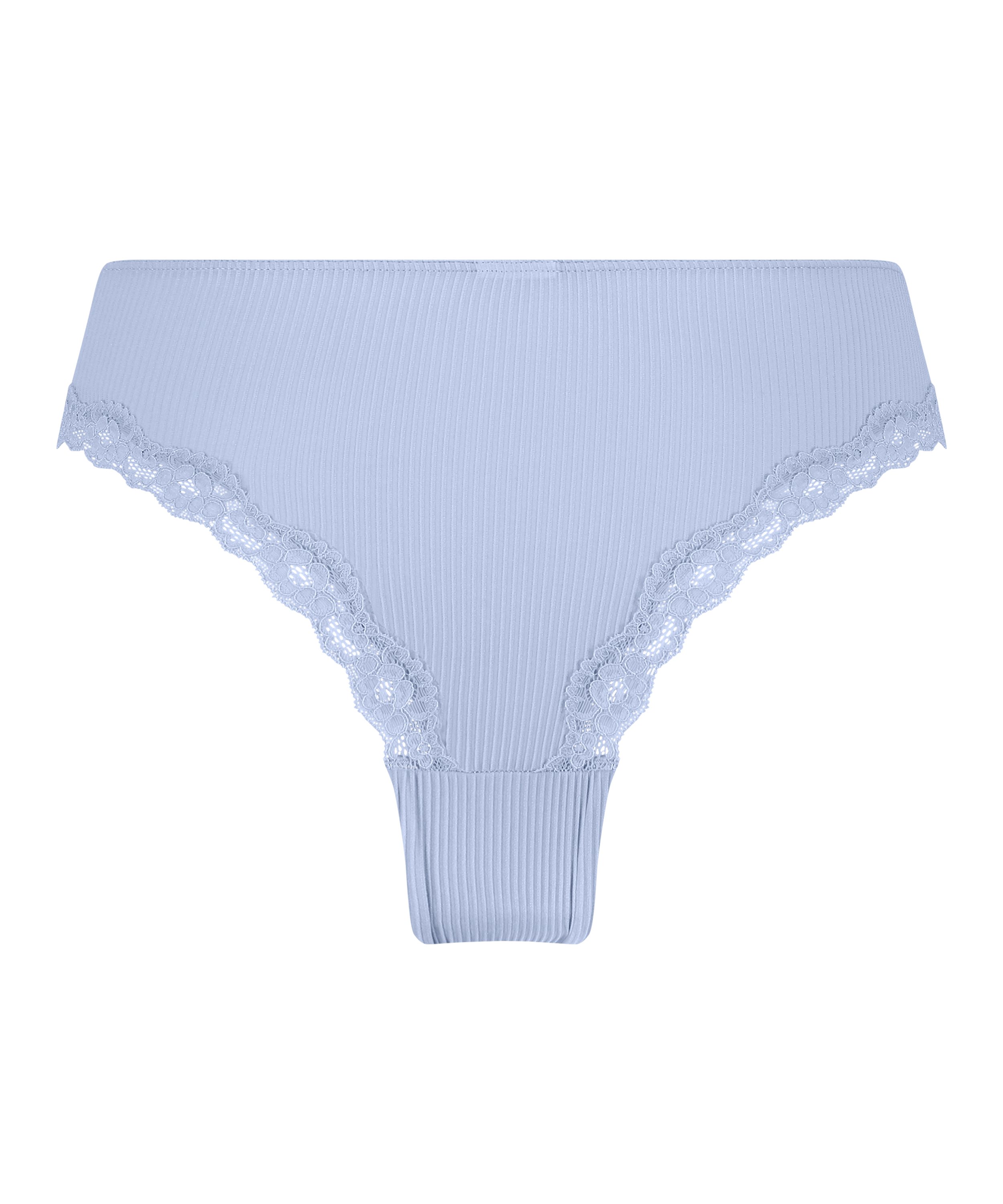 Slip brésilien Lola, Bleu, main
