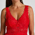 Slipdress Nora Lace, Rot