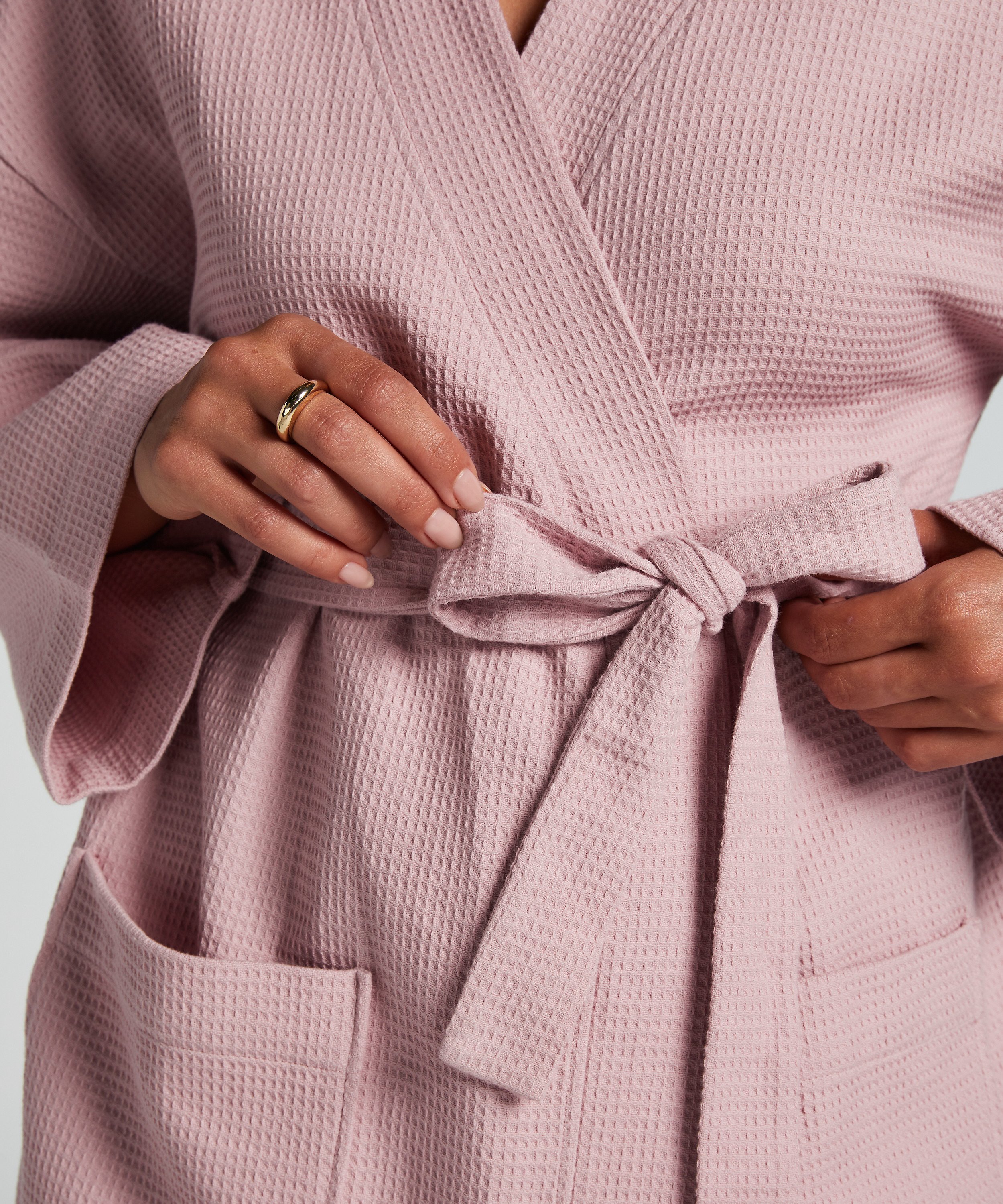 Bademantel Waffle, Lila, main