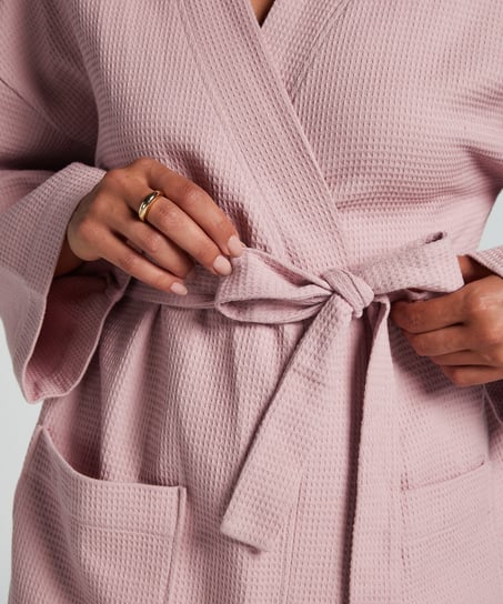 Bademantel Waffle, Lila