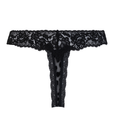 String taille ultra basse Marina, Noir