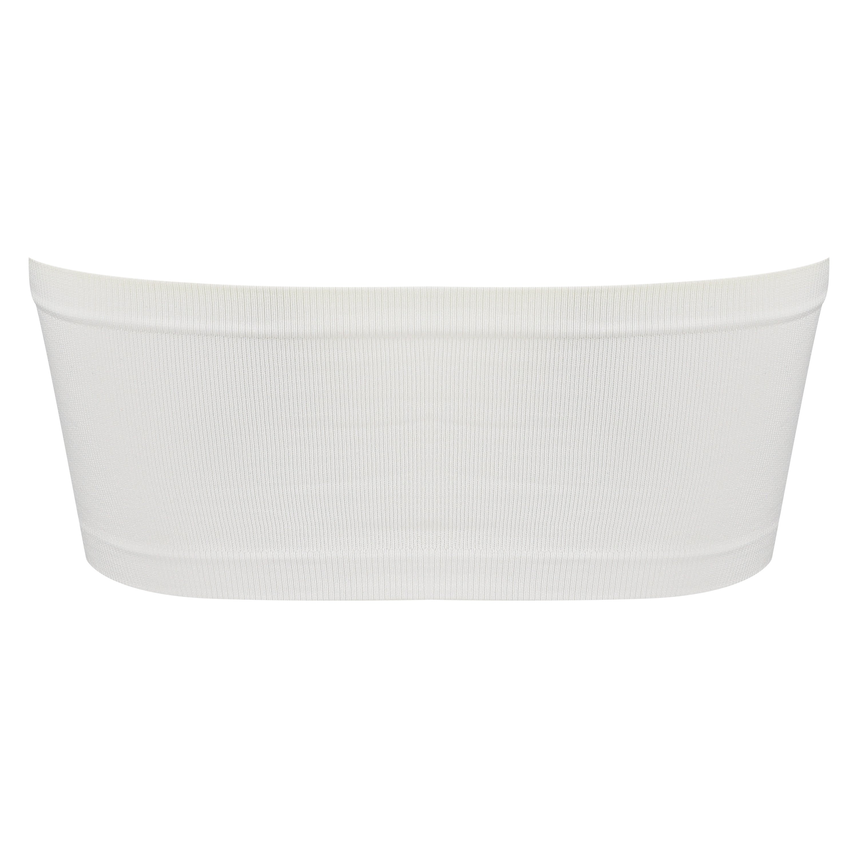 Top bandeau Seamless, Blanc, main