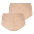 2er-Set Straffender Formslip, Beige