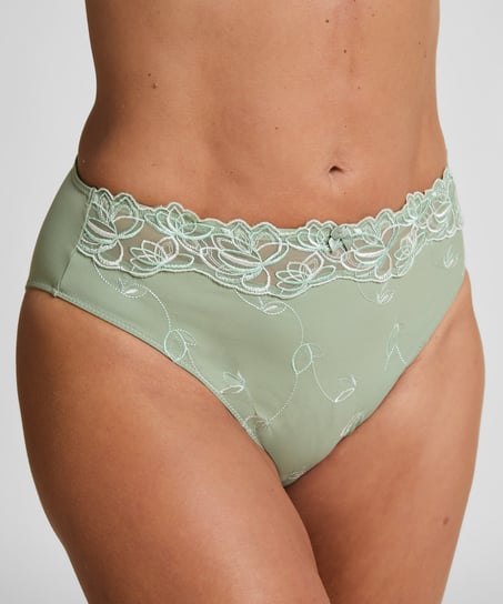 Slip taille haute Diva, Vert