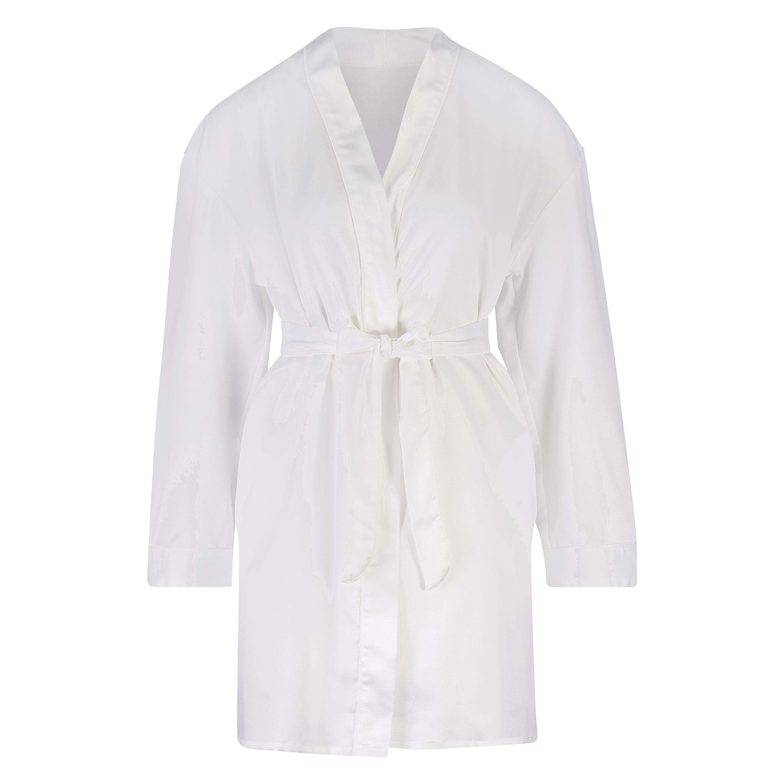 Kimono Satin Bridal, Blanc, main