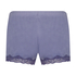 Short velours dentelle, Violet