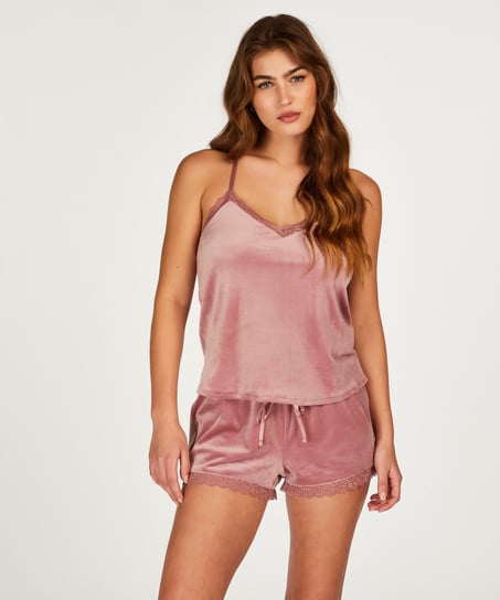 Cami Velours Lace, Rose