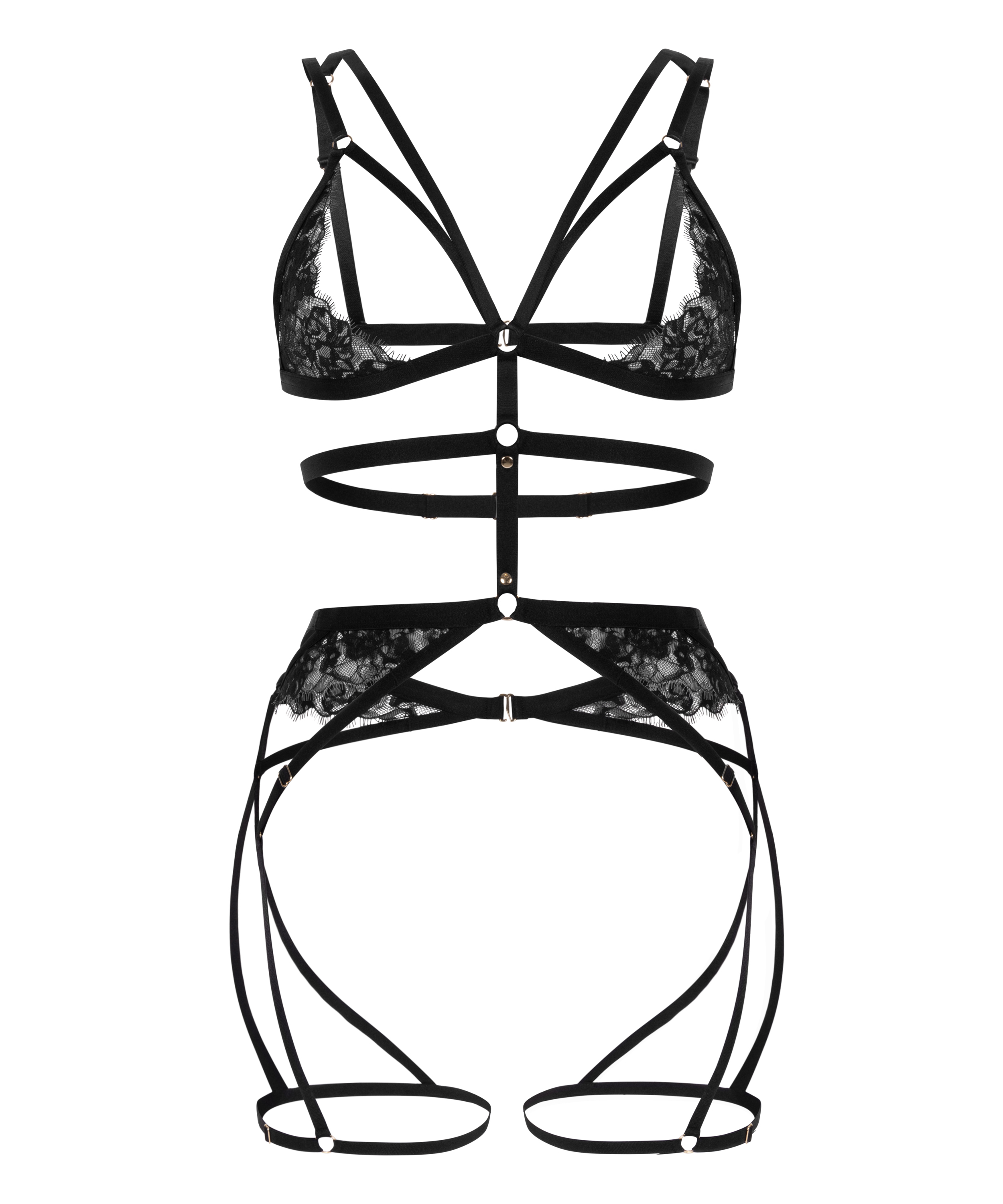 Nienke Body Harness, Schwarz, main