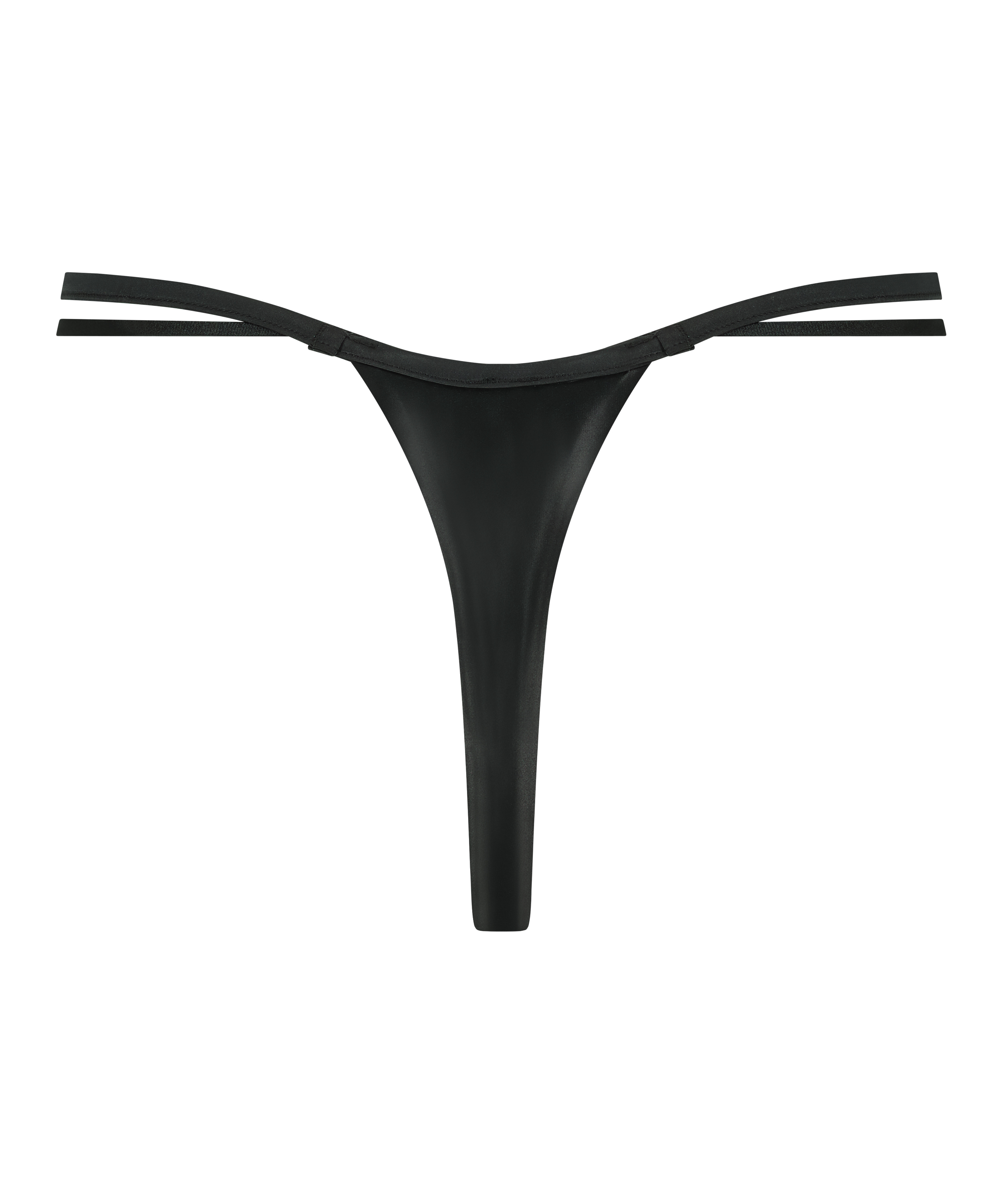 String taille haute Domenica, Noir, main
