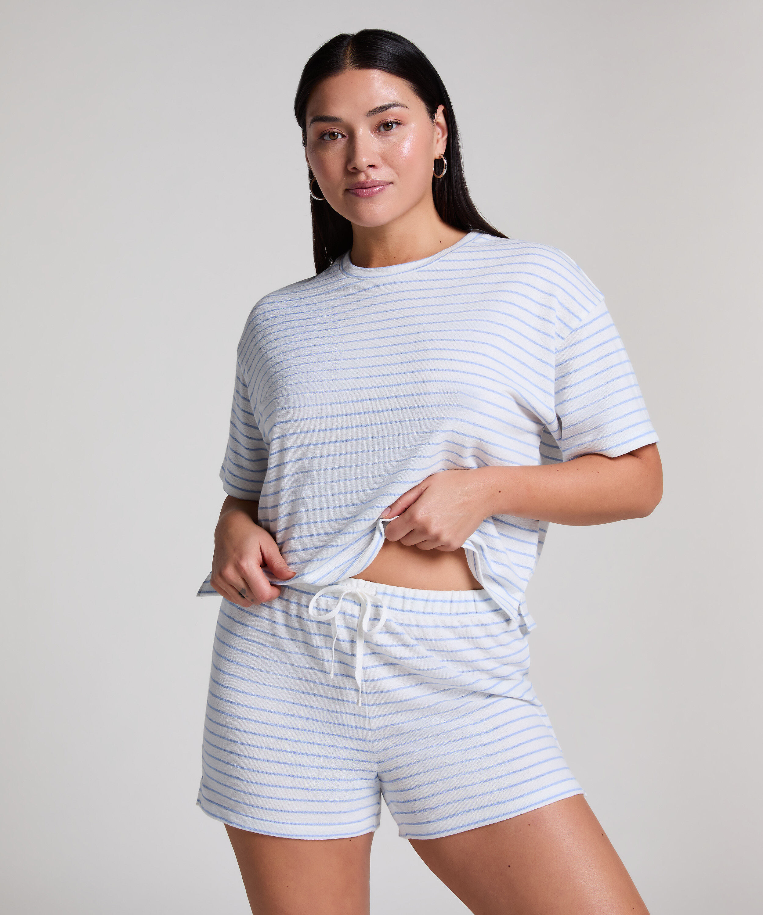Short Coton, Bleu
