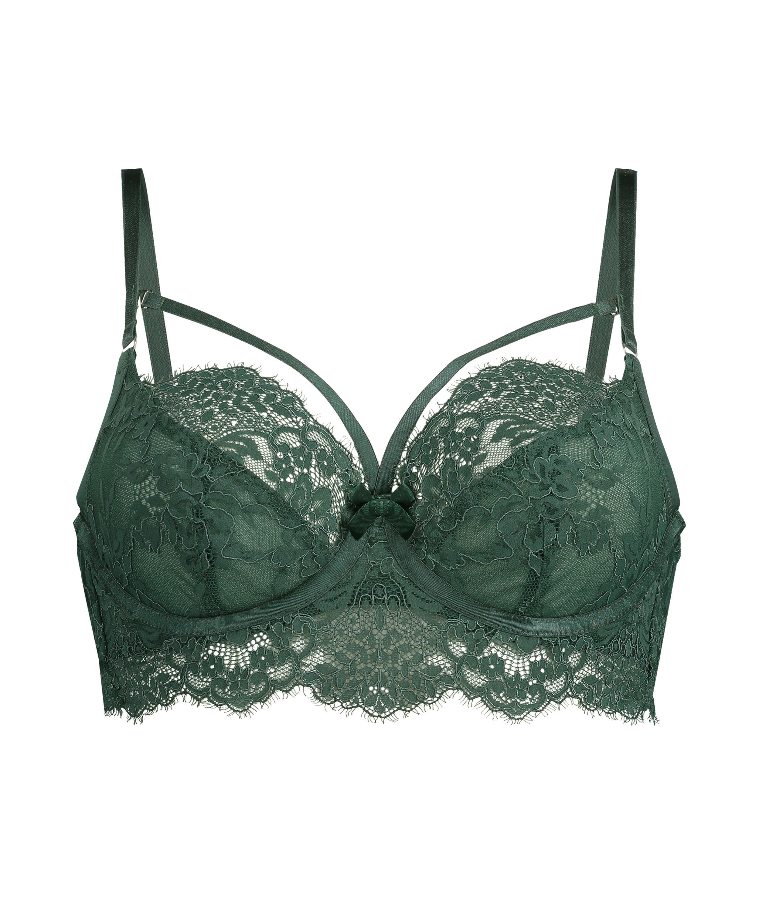 Soutien-gorge à armatures non préformé Pauline, Vert, main