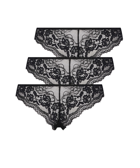 3er-Pack Brazilian Chelsea, Schwarz