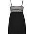 Slipdress Jersey Grafic Lace, Schwarz