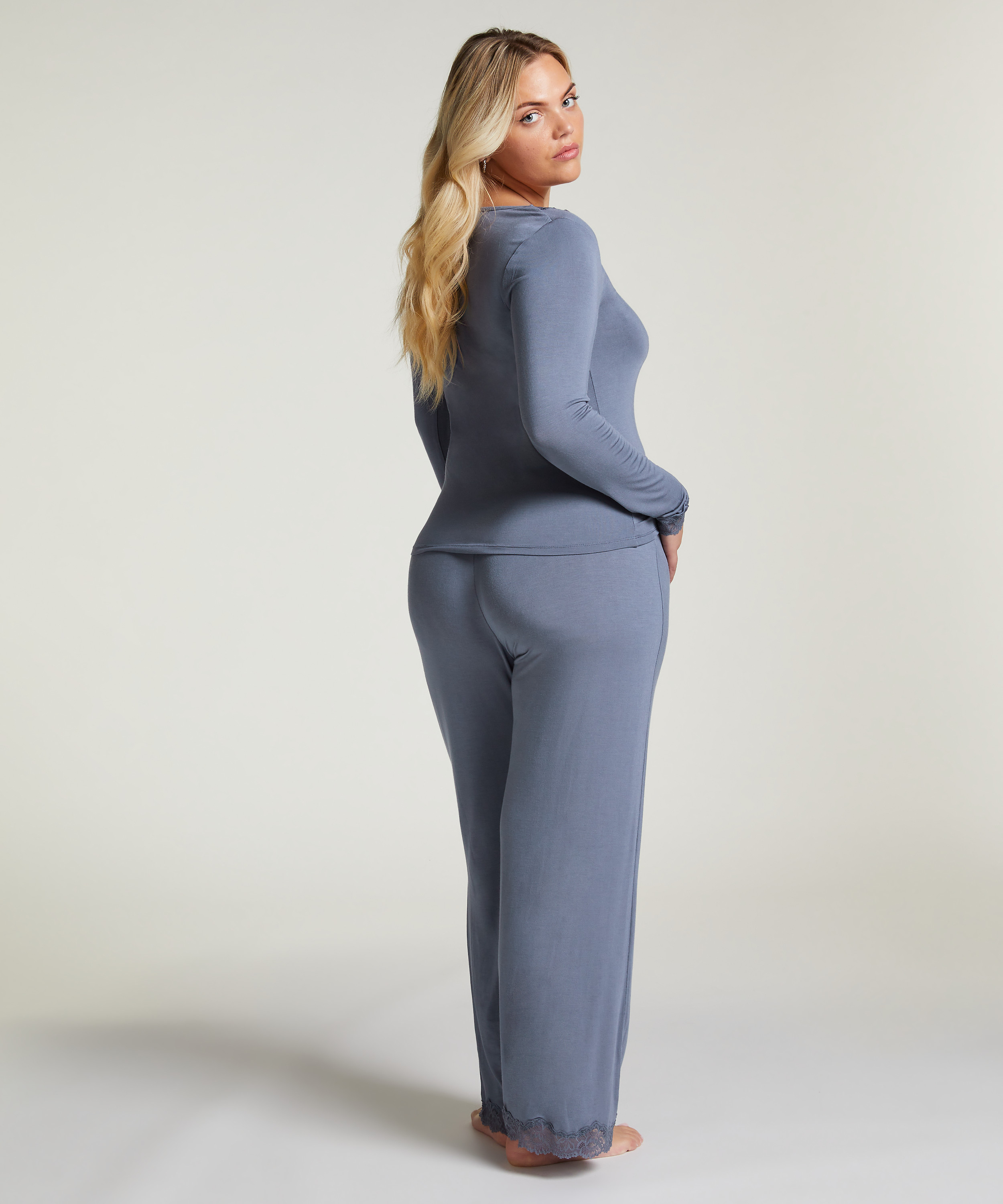 Ensemble de pyjama, Gris, main