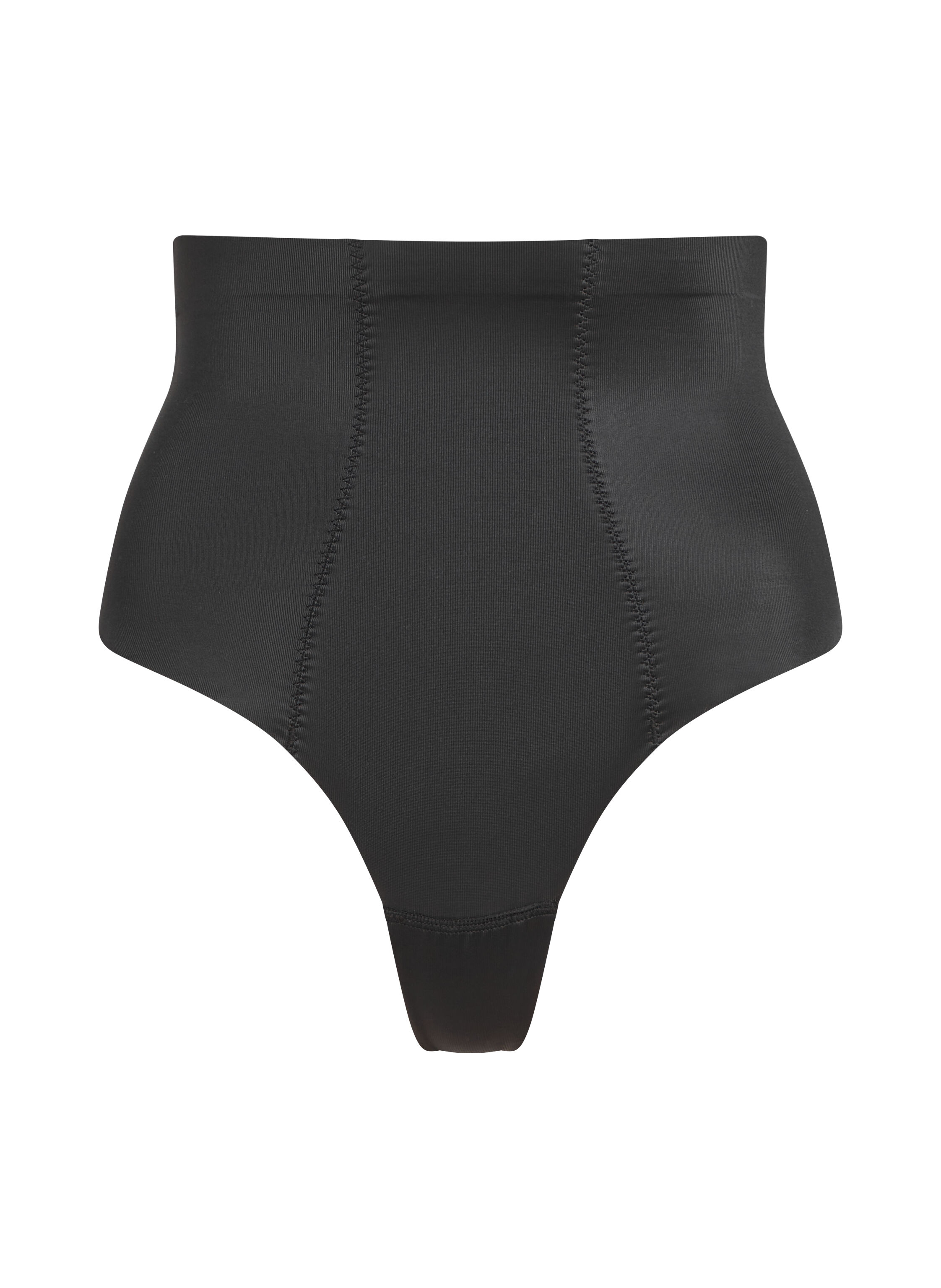Formender Scuba-Tanga mit hoher Taille, Schwarz