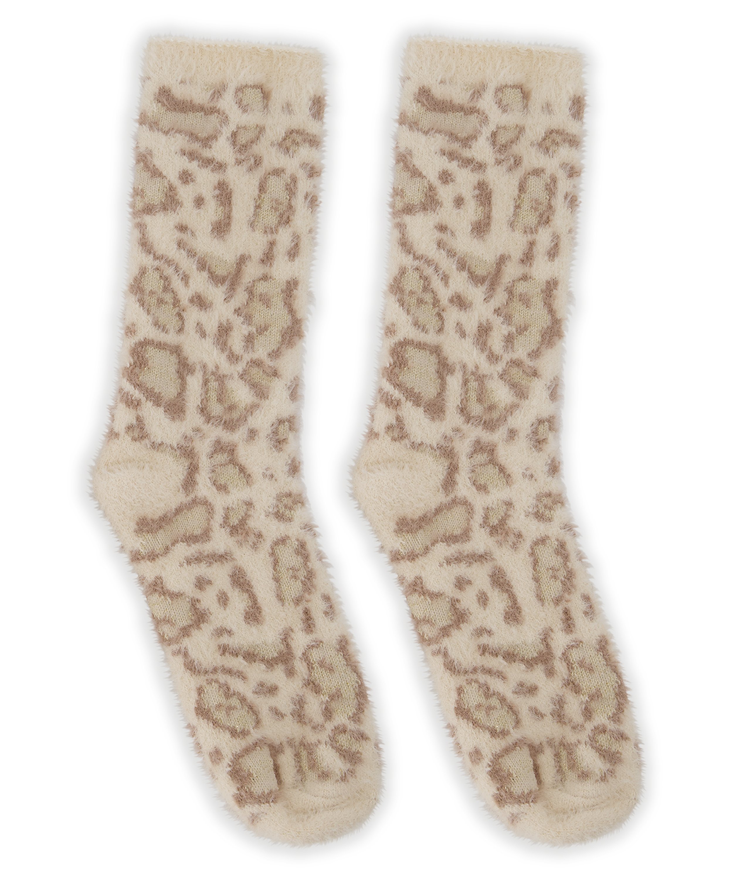 Socken flauschig, Beige, main