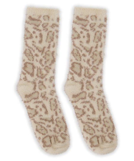 Socken flauschig, Beige