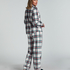 Pyjamaset Fleece, Weiß