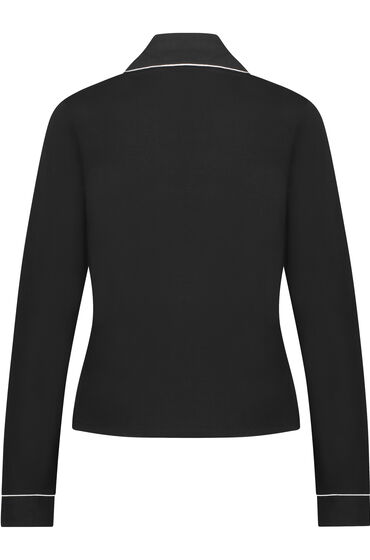 Hunkemöller Essential Jersey Long-Sleeved Jacket Black