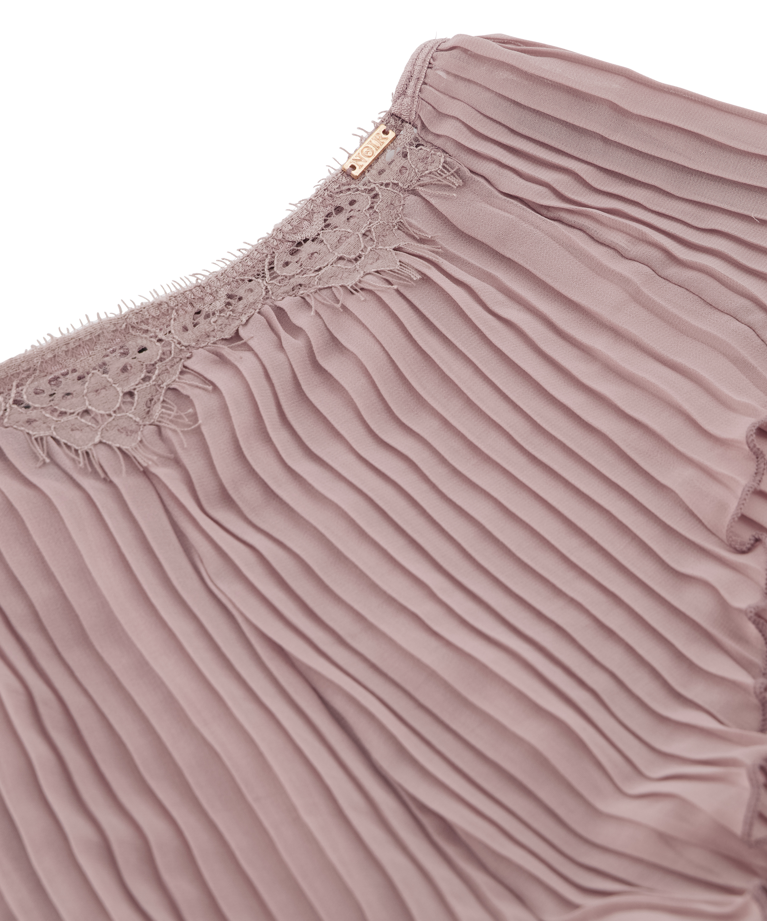 Ensemble Cami Mousseline Pliss&eacute;, Violet, main