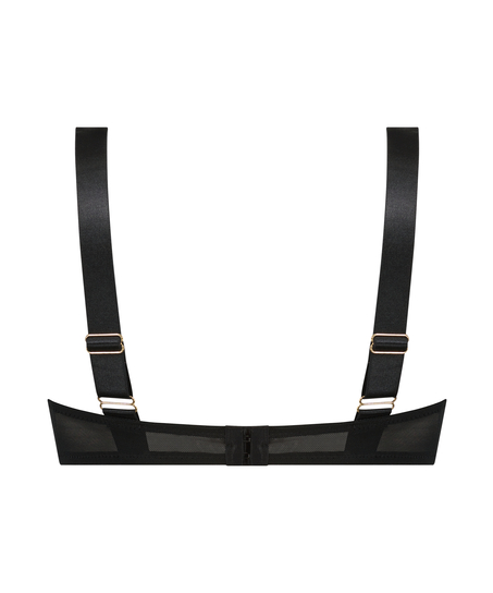 Unwattierter B&uuml;gel-BH Hana, Schwarz